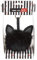 Unbekannt Shudehill Power Puff Cat Handy-Ladegerät, Schwarz