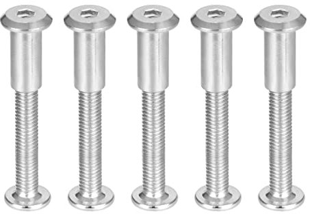 sourcing map 5Sätze Schraubsäule 5/16(8mm) Außen M6x40mm Befestigung Edelstahl