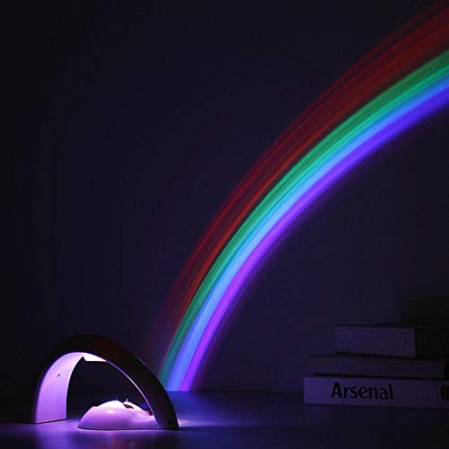 XLWWLG Lampe Arc-En-Ciel De Projecteur Étoiles Colorées A Conduit La Nuit De Charge Lampe De Chevet De Chambre À Coucher- [Rainbow Bridge]