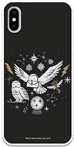 Case for iPhone X - XS Official Harry Potter Owl Silhouette to Protect Your Mobile Phone Flexible Silicone Case with Official Harry Potter License.