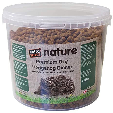 Extra Select Premium Hedgehog Dinner: Nutrient-Rich Dry Hedgehog Food for Year-Round Feeding - 5L Tub