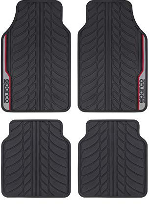 Sparco SPCF507RD Fußmatte F507 INTL ROT