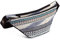 Ethno Collection: Bauchtasche Ikat-Webstoff, schwarz-weiß-blau Gemustert, Hip Bag