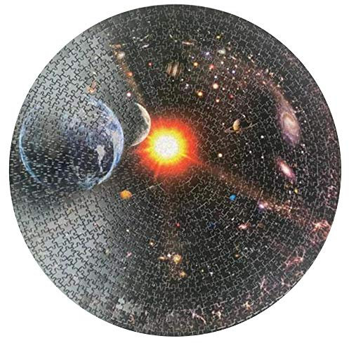 Yingxin34 Circular 1000Pcs Herausforderndes Puzzle Space Puzzle Adult Puzzle Round Universe Lernpuzzleserie Adult Children's Toy Circular Puzzle