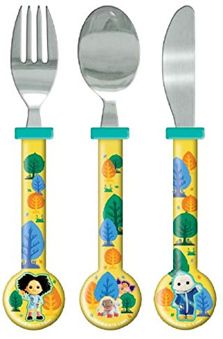 Moon and Me Children's Kids 3pcs Cutlery Set, Knife/Fork/Spoon