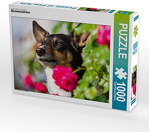 CALVENDO Puzzle Blumenmädchen 1000 Teile Puzzle quer | Lege-Größe cm Foto-Puzzle für glückliche Stunden