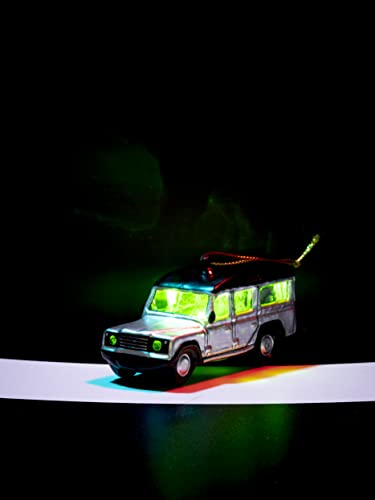 Sereno Weihnachtsbaumschmuck, RR Defender silber 10cm
