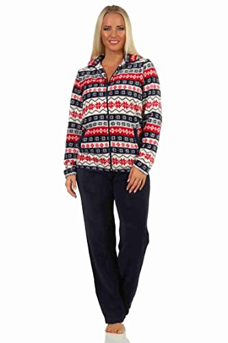 NORMANN-Wäschefabrik Splendida tuta da donna in pile corallo dal look invernale - 202 216 959