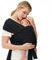 Momcozy Tragetuch Baby für Neugeborene bis 50 lbs, Tragetuch Einstellbar für Erwachsene Größen XXS-XXL, Tragetuch Baby Neugeboren Ergonomische Vorderseite/Rückseite Baby Tragetuch Neugeborene(Schwarz)