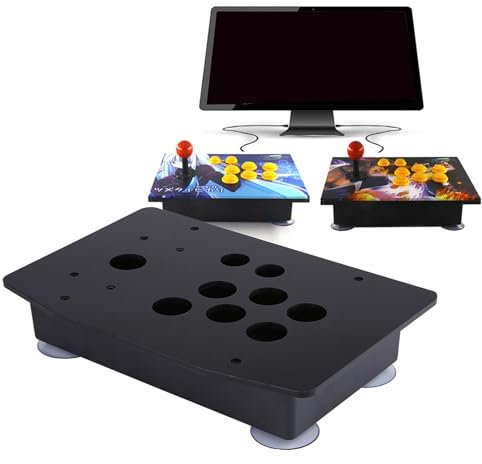 Qcwwy Panneau Acrylique et étui Bricolage Kits de Remplacement pour Jeux D'arcade Machine de Jeu D'arcade Jeux de Table Noir
