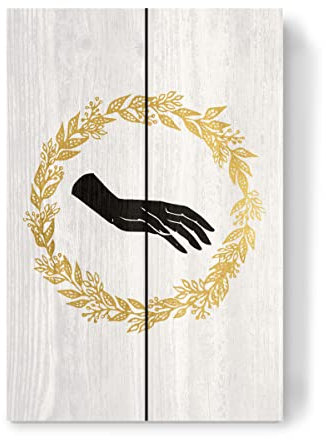 artboxONE Holzbild 30x20 cm Natur Altes Gold von Künstler Rocketman