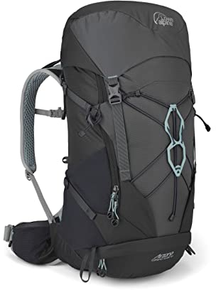 Lowe Alpine W Airzone Trail Camino Nd 35:40 Grau - Komfortabler geräumiger Damen Trekkingrucksack, 35+5l, Größe 35+5l -
