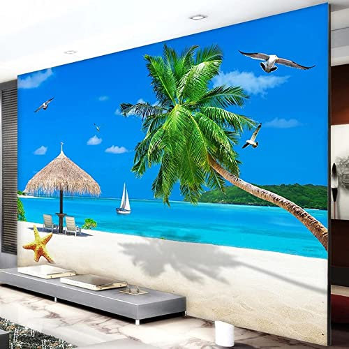 NEVRAH Fototapete Fototapete Malediven Urlaub Landschaft Wohnzimmer Schlafzimmer Interieur dekorative Tapete