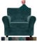 XINEAGE Samt Sofaüberzug 1 Sitzer,Stretch Sofa überzug für Wohnzimmer, Dicke Weiche Sofaüberwurf, Rutschfester Sofa Cover für Hunde, Haustiere (1 Sitzer, Dunkelgrün)