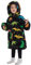 Kinder Tragbare Decken Übergroße Hoodie Sweatshirt Decken für Jungen Mädchen Teenager, Pullover Kapuzenpullover Oversized Tragbare Decke Weich Bequeme warmes (Mehrfarbige Dinosaurier, 7-13 Jahre)