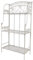 Dibor Metal Plant Stand Shelf 3 Tier Garden Shelving Unit Potting Bench Shower Resistant Grey Vintage Style Planter Flower Pot Table