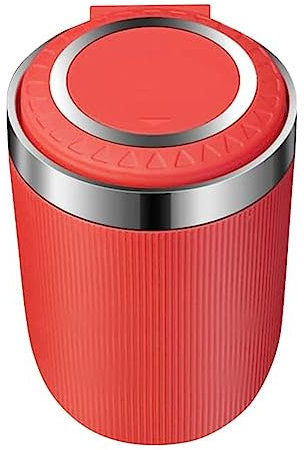 Auto Aschenbecher mit LED Licht für Do-dge SRT Charger Challenger Viper Magnum Neon, Tragbare Rauchfreier Aschenbecher Stand Zylinder Zigarette Abfalleimer,B