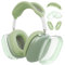 Woyinger Silikon Hülle für AirPods Max (2024/2020) Klar Weiche TPU Ohrmuscheln Abdeckung Stirnband Cover Transparent Zubehör für Apple AirPods Max Clear Green
