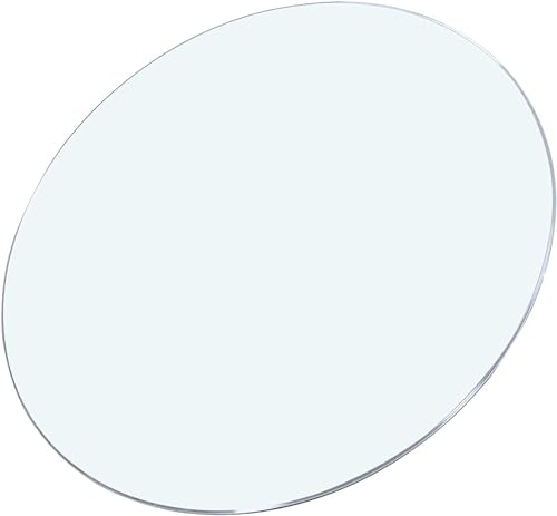 Tapa De Cristal Para Mesa Redonda Cristal Templado Transparente Bandeja De Cristal Redonda Tablero Superficie Redonda De Mesa Diámetro 35cm ~ 100cm Para Mesa De Comedor Cocina Jardín ( Size : Ø 80cm(3