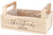 Herz & Heim® Pflanzkorb als Deko- oder Verpackungsaccessoire zu Weihnachten/mit Motiv und Wunschtext personalisiert (2 Griff - Merry Christmas Schneekristall)