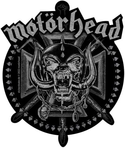 chemstickattack Aufkleber Motörhead Iron Cross Sword Sticker Bands ca. 11x8 cm