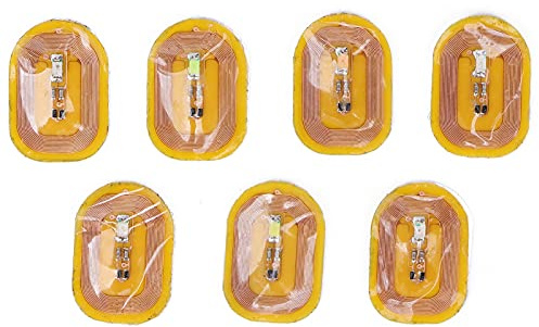 7 Stück Leuchtende NFC Beleuchtungs Nagelaufkleber, Selbstklebend, Beleuchtungs Nagelkunstaufkleber in Verschiedenen Farben für Intelligente Nagelkunst mit NFC Signalerkennung