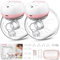 Jheppbay Double Electric Breast Pumps, Wearable Breast Pump Electrical Handsfree Portable, 12 Levels 3 Modes with Remote Control, BPA Free