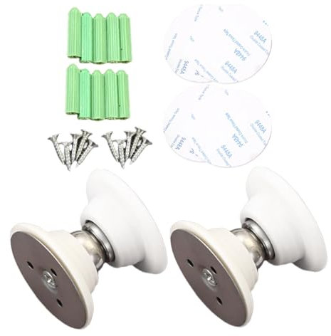 RV Magnetic Door Catch - Stainless Steel Magnetic Door Stopper for RV | Easy Installation Door Catch, Shockproof RV Accessories with Adhesive and Screws for Travel