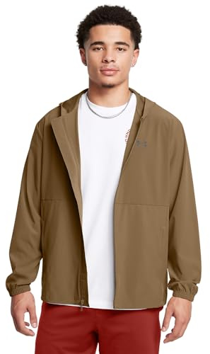 Under Armour 1386555-498-SM Vibe Woven Windbreaker für Herren, Kaffee, Jungen, Kaffeebraun, S