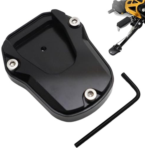 Motorradständer-Platte - Seitenständer-Verlängerungsplatte aus Aluminiumlegierung | Seitenständer-Seitenständer für Motorradständer, Kissen zum Vergrößern der