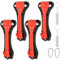 URAQT Marteaux de Secours pour Voiture, 4 Pièces 2 en 1 Brise-Vitre de Voiture,Brise Vitre Coupe Ceinture avec 1 sifflet et 1 Mousqueton,Outils D’Évacuation,Coupe-vitre Auto Essentials Glass Breaker.