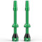 Shredr. Tubeless Ventile Set, grün | Presta Ventile für Schlauchlos-Reifen | Superleichtes Alu, ArmyGreen eloxiert, französisches Ventil | 60mm für Hochprofil Rennrad-Felgen