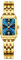 OLEVS Gold Armbanduhr Damen Edelstahl Elegante Kleid Klein Damenuhren Blau Zifferblatt Vintage Quarz Analog Uhr Damen Square Metall Modern Wasserdicht Frauen Uhr mit Datumsanzeige Geschenke