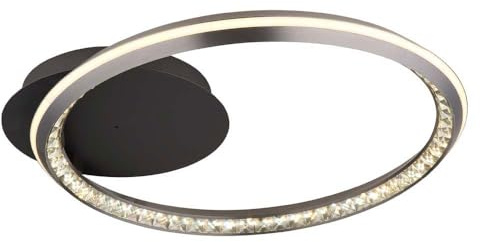 Ceiling Light Living Room Lamp LED K9 Crystals Dimmable Remote Control L 53 cm