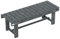 Outsunny 1 Piece 2-seater Outdoor Indoor Wooden Garden Bench Fir Patio Loveseat, 110L x 38W x 35Hcm, Grey