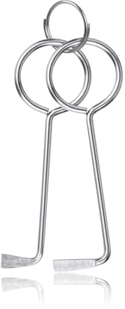 SRJQXH 2 Stück Profi Dietrich Set - Buntbartschlüssel Universal - Schloss Knacken Set, Universalschlüssel für Zimmertüren, Öffnet Nahezu Jede Tür, Türöffner Werkzeug