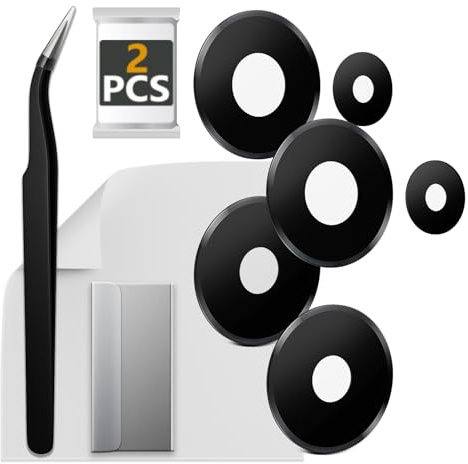 ExtKry 2 Pack Kamera Glas für Xiaomi Redmi Note 14 4G 24117RN76G Ersatz Original Rückseite Kamera Linse Glas Ersatz HD Kameraschutz Camera Glass + Reparatur Set