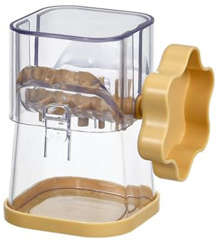 QOKLIYUI Nut Crushing Blender For Easy Grindings Nut Lovers Blender Smoothie-maker ABS Blenders For Kitchen Smoothie Blender, Yellow, 7.2 * 7.2 * 10CM