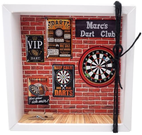 ZauberDeko Geldgeschenk Verpackung personalisiert Dart Spieler Dartscheibe Geschenk Geburtstag Weihnachten