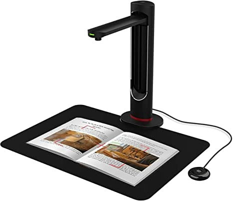 DLAZUM K21 A3/A4-Buchdokumentenscanner mit Fester Halterung, hochauflösender 23-MP-Scanner mit automatischer Glättung, mehrsprachiger Dokumentenscankamera