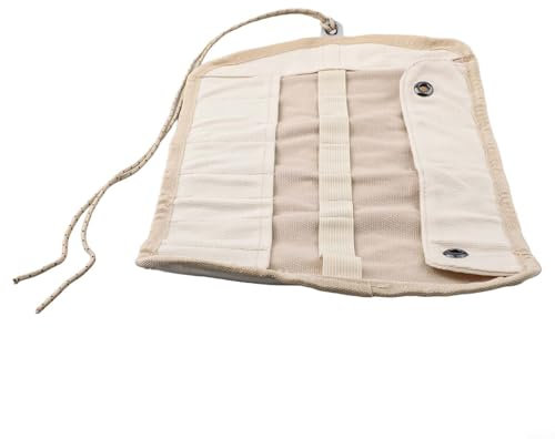 Space Saving Canvas Cutlery Roll Bag Ideal for Picnics and Camping Trips (Multi-person)