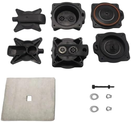 ZYNCUE Air Pump Diaphragm Rebuild Repair Kit -100 and -120 Septic Air Pumps, Plastic, Black