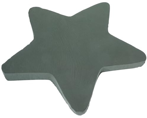 Hemobllo Blumenschaumblock Stern Großformat aus Kunststoff Phenolharz Saugfähiger Steckschwamm für Floristen und Blumenarrangements Innenbereich
