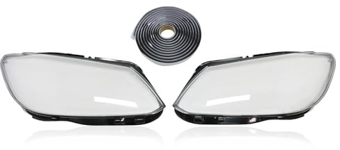 Callume 2x Scheinwerferabdeckungen Kompatibel mit VW Touran 1T3 2010-2015 Caddy III 2004-2015