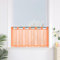 Yujiao Mao 1er Pack Voile Orange Scheibengardine mit Schlaufen Küchen Vorhang, H/B: 45/90cm