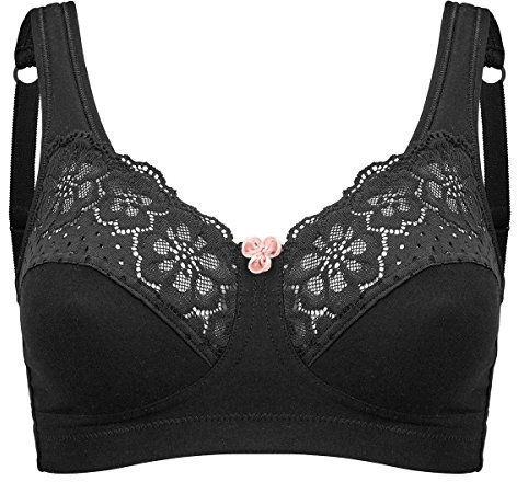 Swegmark - Cotton Bloom - BH ohne Bügel - Schwarz 80B
