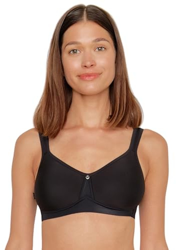 SUSA BH Damen ohne Bügel - Catania 7870 - 75A ivory - Spacer-BH mit Unterbrustband - Gemoldete Cups mit Stützblenden & verstellbaren Träger - Seamless - Bequemer T Shirt BH