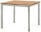 ASS Edelstahl Teak Gartentisch 90x90 cm Holztisch Esstisch Tisch Massive Ausführung A-Grade Teakholz Modell: Kuba