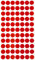 Sticker Rot 15 mm runde Aufkleber – 1,5 cm Klebepunkte 770 Stück von Royal Green