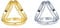 Ericotry 2 Stück (Gold + Silber) Frauen Mädchen Mode Schal Clip Ring Schnalle Schal Slides Modern Einfach Dreifach Slide Schmuck Seide Sarf Verschluss Clips Kleidung Ring Wrap Halter